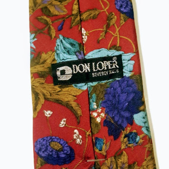 Don Loper Accessories Don Loper Floral Tie Vintage Poshmark